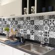 wall decal tiles - 30 wall stickers cement tiles azulejos ambrosio - ambiance-sticker.com