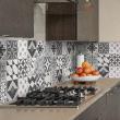 wall decal tiles - 30 wall stickers cement tiles azulejos baldomero - ambiance-sticker.com