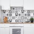 wall decal cement tiles - 30 wall stickers cement tiles azulejos baldomero - ambiance-sticker.com