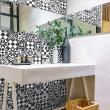wall decal cement tiles - 30 wall stickers cement tiles azulejos cavino - ambiance-sticker.com