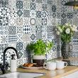 wall decal cement tiles - 30 wall stickers cement tiles azulejos donito - ambiance-sticker.com