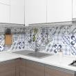 wall decal tiles - 30 wall stickers cement tiles azulejos folio - ambiance-sticker.com