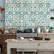 wall decal cement tiles - 30 wall stickers cement tiles azulejos franzy - ambiance-sticker.com