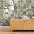wall decal tiles - 30 wall decal cement tiles azulejos Maeva - ambiance-sticker.com