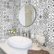 wall decal tiles - 30 wall stickers cement tiles azulejos minchia - ambiance-sticker.com