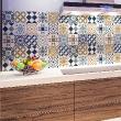 wall decal tiles - 30 wall stickers cement tiles azulejos rafia - ambiance-sticker.com