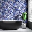 wall decal cement tiles - 30 wall stickers cement tiles flavie - ambiance-sticker.com