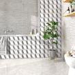 wall decal cement tiles - 30 wall stickers cement tiles geometric design - ambiance-sticker.com