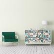 Wall decal furniture cement tile30 wall stickers furniture cement tile aliania - ambiance-sticker.com