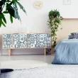 Wall decal furniture cement tile30 wall decal furniture cement tile authentic athénia - ambiance-sticker.com