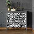 Wall decal furniture cement tile30 wall decal tiled furniture authentic nuera - ambiance-sticker.com