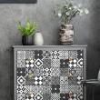 Wall decal furniture cement tile30 wall decal furniture cement tile authenic verina - ambiance-sticker.com