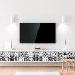Wall decal furniture cement tile30 wall stickers furniture cement tile sandrotino - ambiance-sticker.com
