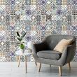 wall decal cement tiles - 30 wall stickers cement tiles tiaha - ambiance-sticker.com