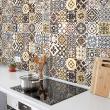 wall decal cement tiles - 30 wall stickers cement tiles vicenzu - ambiance-sticker.com