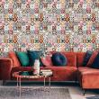 wall decal cement tiles - 30 wall stickers cement tiles yomia - ambiance-sticker.com
