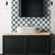 wall decal cement tiles - 30 wall stickers tiles azulejos Anacleto - ambiance-sticker.com