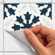 wall decal cement tiles - 30 wall stickers tiles azulejos Anacleto - ambiance-sticker.com