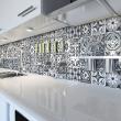 wall decal cement tiles - 30 wall stickers tiles azulejos benjamin - ambiance-sticker.com