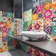 wall decal cement tiles - 30 wall stickers tiles azulejos carmelita - ambiance-sticker.com