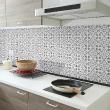 wall decal cement tiles - 30 wall stickers tiles azulejos Christina - ambiance-sticker.com