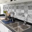 wall decal cement tiles - 30 wall stickers tiles azulejos filio - ambiance-sticker.com