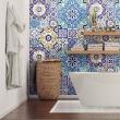 wall decal cement tiles - 30 wall decal tiles azulejos Mambo - ambiance-sticker.com
