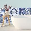 wall decal tiles - 30 wall decal tiles azulejos Polka - ambiance-sticker.com