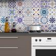 wall decal cement tiles - 30 wall decal tiles azulejos Riviera - ambiance-sticker.com