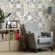 wall decal cement tiles - 30 wall stickers tiles diva - ambiance-sticker.com