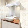 wall decal tiles - 30 wall stickers tiles chic golden marbled effect - ambiance-sticker.com