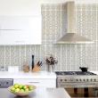 wall decal cement tiles - 30 wall stickers tiles gray and gold marble effect - ambiance-sticker.com