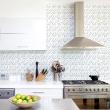 wall decal cement tiles materials - 30 wall stickers tiles black and white marbled effect - ambiance-sticker.com