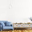 Wall decal tiled furniture 30 wall stickers tiled furniture micaelino - ambiance-sticker.com