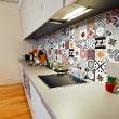 wall decal tiles - 60 wall stickers cement tiles aulani - ambiance-sticker.com