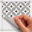 wall decal tiles - 60 wall stickers cement tiles aulani - ambiance-sticker.com