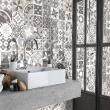 wall decal tiles - 60 wall stickers cement tiles ezio - ambiance-sticker.com