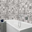 wall decal tiles - 60 wall stickers cement tiles ezio - ambiance-sticker.com