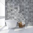 wall decal tiles - 60 wall decal cement tiles azulejos adalia - ambiance-sticker.com