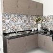 wall decal cement tiles - 60 wall stickers cement tiles azulejos charlotina - ambiance-sticker.com