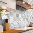 wall decal cement tiles - 60 wall decal cement tiles azulejos clarina - ambiance-sticker.com