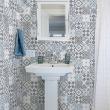 wall decal cement tiles - 60 wall stickers cement tiles azulejos ejido - ambiance-sticker.com