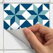 wall decal cement tiles - 60 wall decal cement tiles azulejos enricia - ambiance-sticker.com