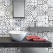 wall decal tiles - 60 wall decal cement tiles azulejos jacobs - ambiance-sticker.com