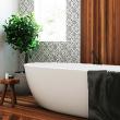 wall decal tiles - 60 wall stickers cement tiles azulejos Luca - ambiance-sticker.com