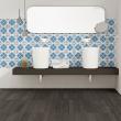 wall decal tiles - 60 wall decal cement tiles azulejos Mina - ambiance-sticker.com