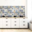 wall decal tiles - 60 wall decal cement tiles azulejos picatina - ambiance-sticker.com