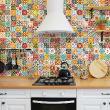 wall decal cement tiles - 60 wall stickers cement tiles carlita - ambiance-sticker.com