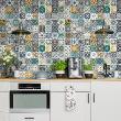 wall decal cement tiles - 60 wall stickers cement tiles julionio - ambiance-sticker.com