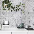 wall decal cement tiles - 60 wall stickers cement tiles marble from buenos aires - ambiance-sticker.com